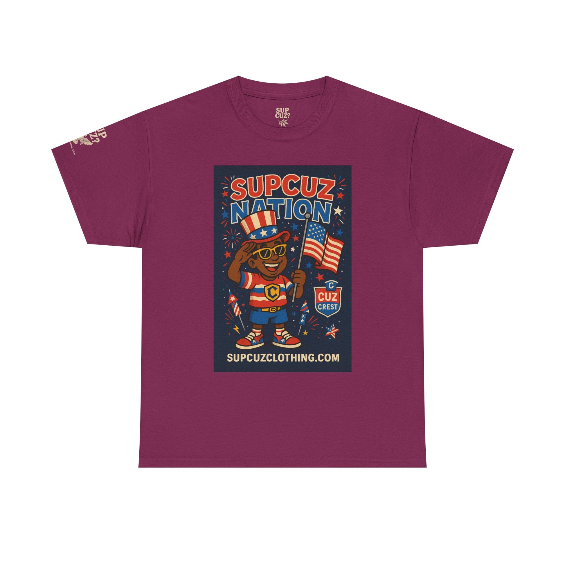 4th of July Launch Tee 2/6 - Unisex Heavy Cotton Tee