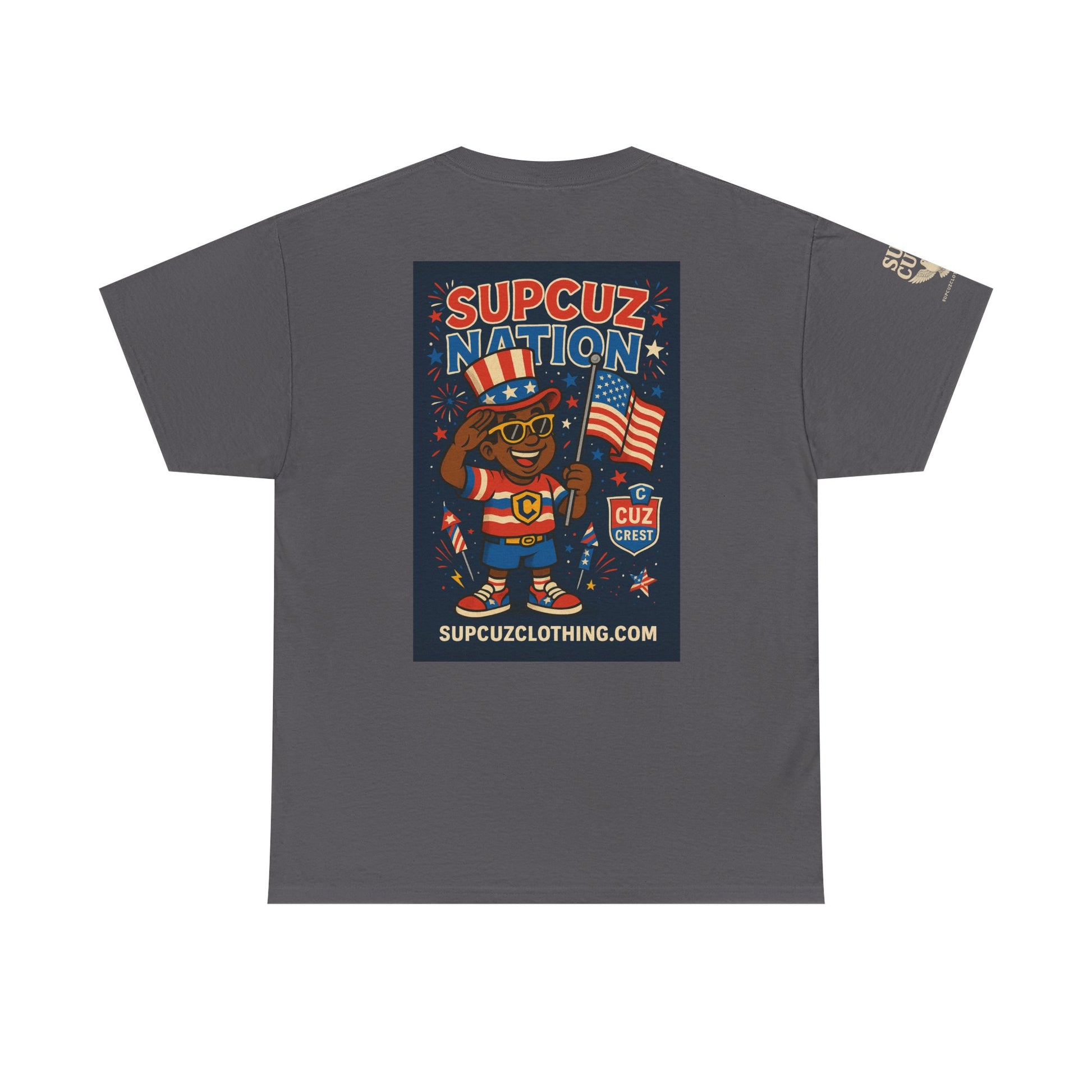 4th of July Launch Tee 2/6 - Unisex Heavy Cotton Tee