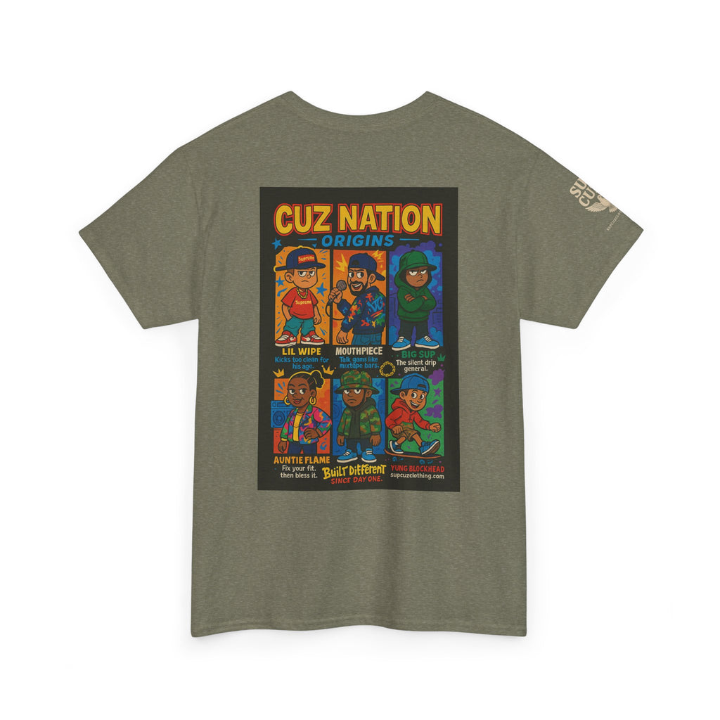 Cuz Nation Origins -  Unisex Heavy Cotton Tee