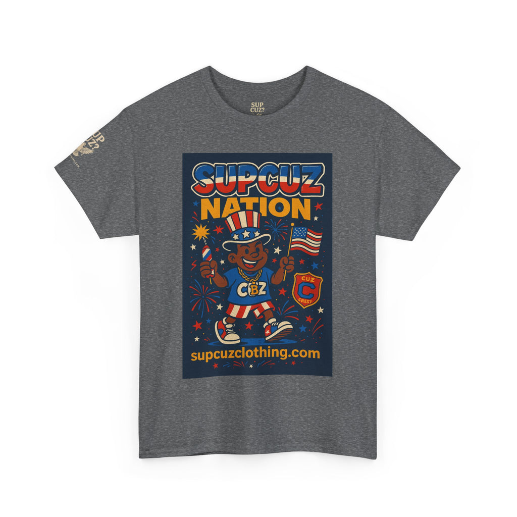 4th of July Launch Tee 1/6 - Unisex Heavy Cotton Tee