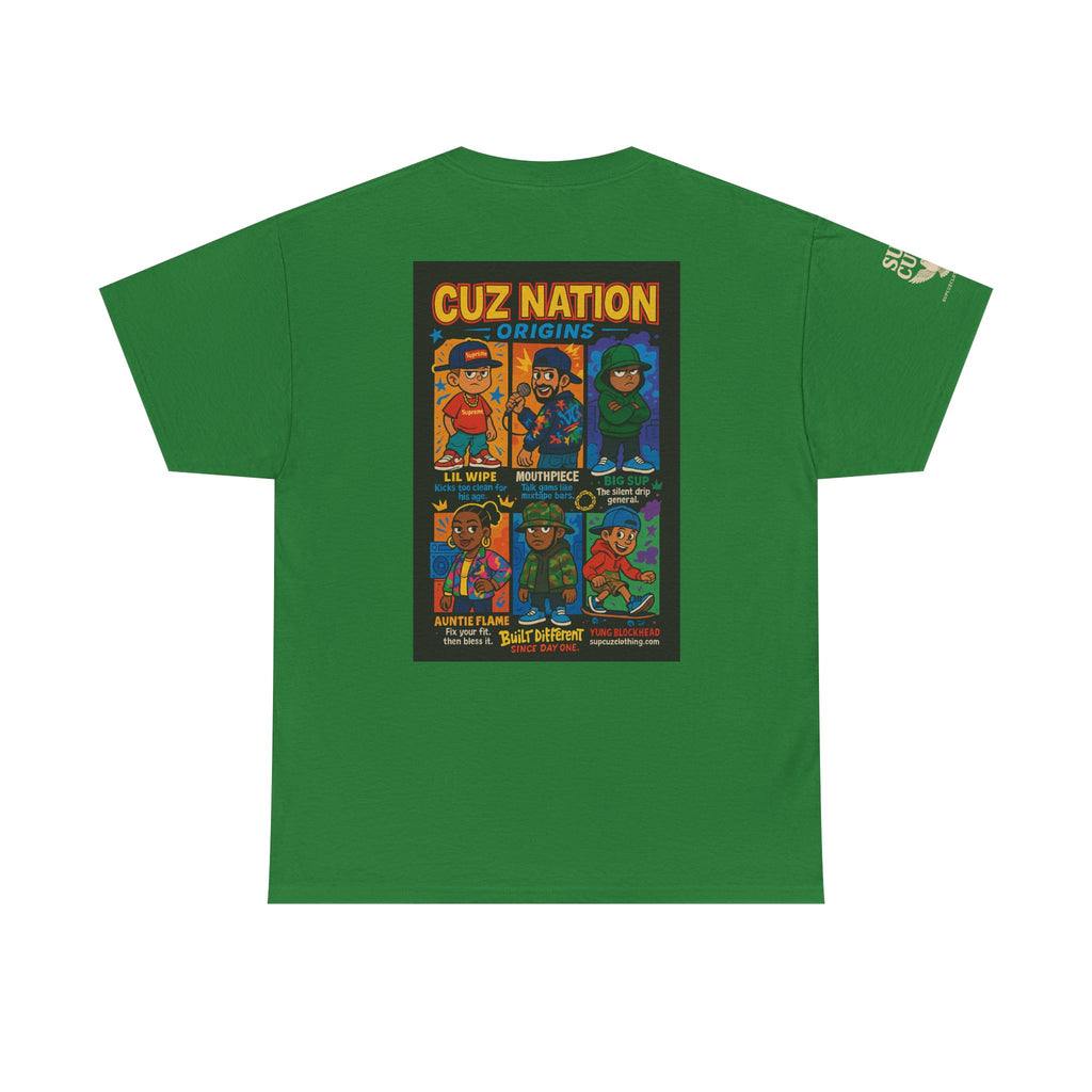 Cuz Nation Origins -  Unisex Heavy Cotton Tee