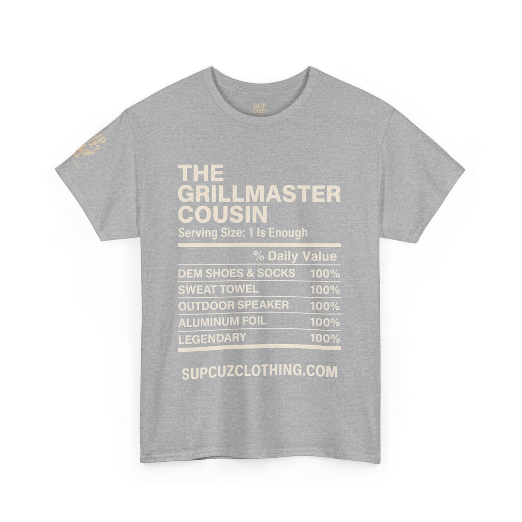 The Grillmaster Cousin - Unisex Heavy Cotton Tee (Multiple Colors)