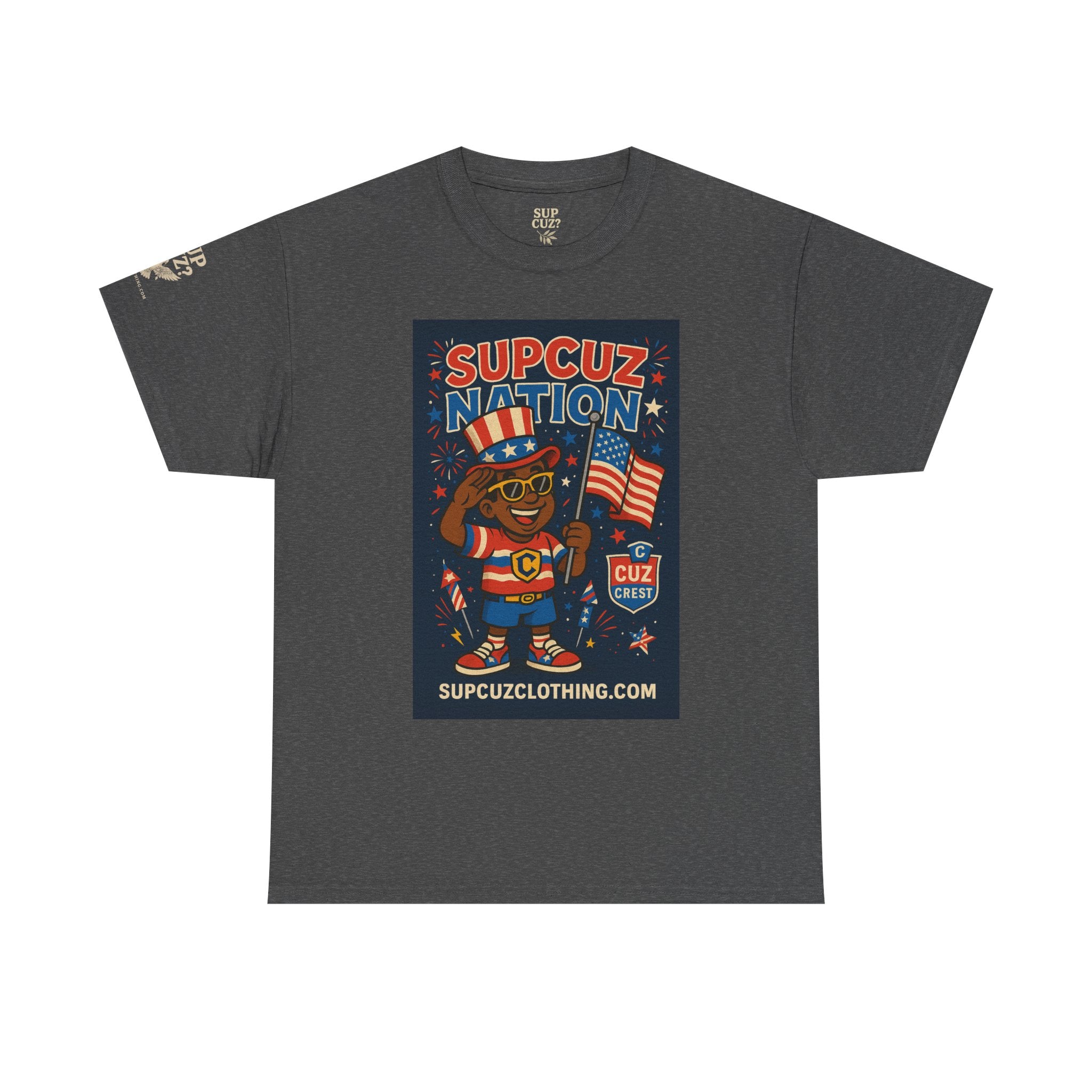 4th of July Launch Tee 2/6 - Unisex Heavy Cotton Tee