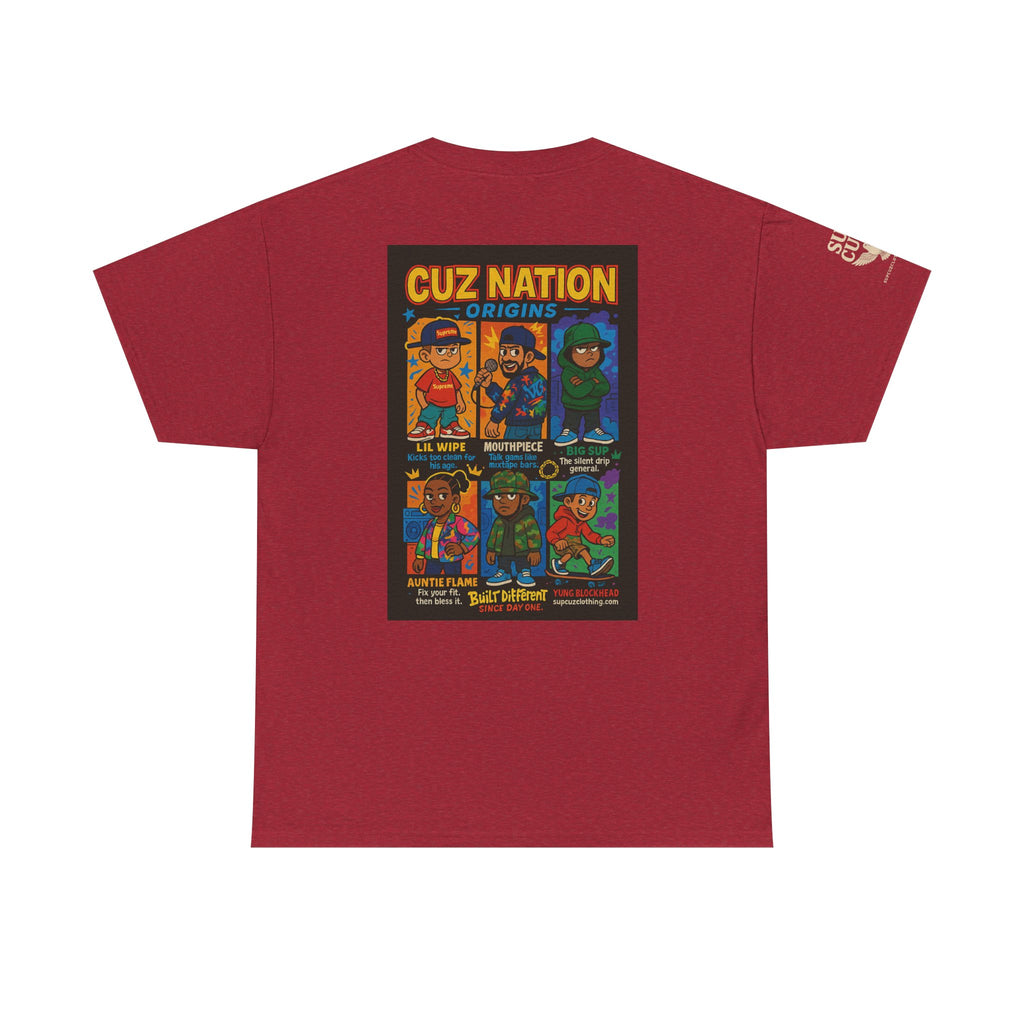 Cuz Nation Origins -  Unisex Heavy Cotton Tee