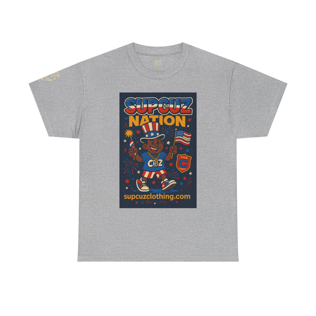 4th of July Launch Tee 1/6 - Unisex Heavy Cotton Tee