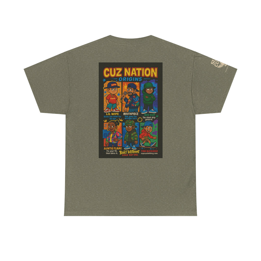 Cuz Nation Origins -  Unisex Heavy Cotton Tee