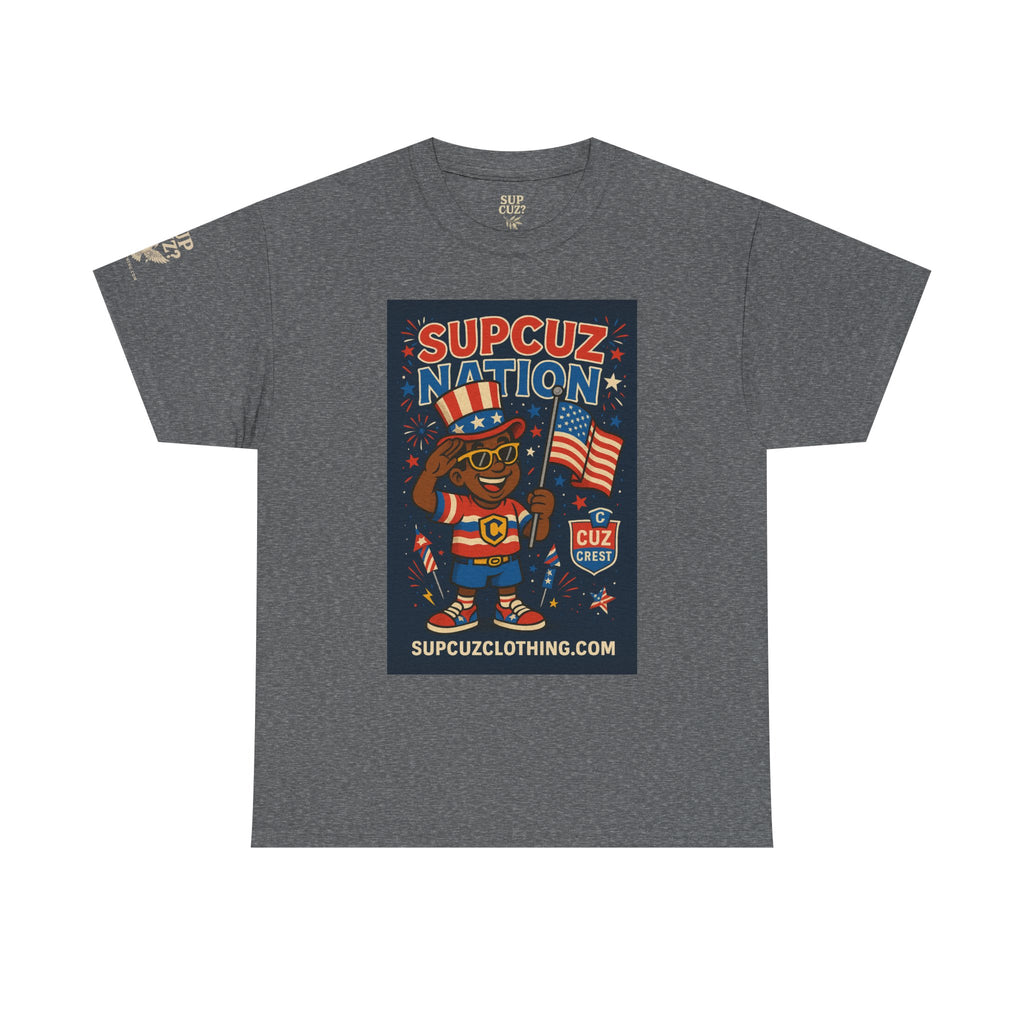 4th of July Launch Tee 2/6 - Unisex Heavy Cotton Tee
