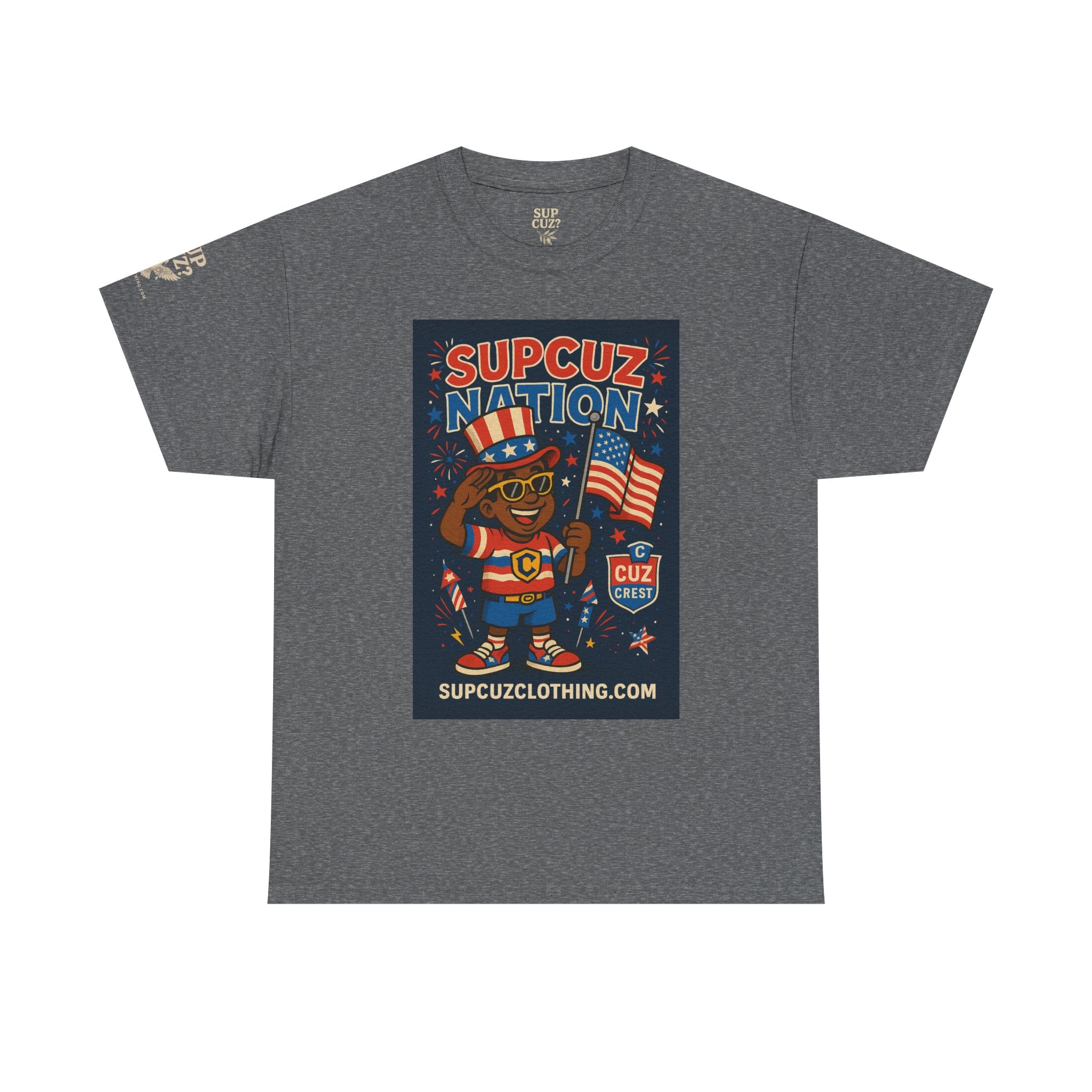 4th of July Launch Tee 2/6 - Unisex Heavy Cotton Tee
