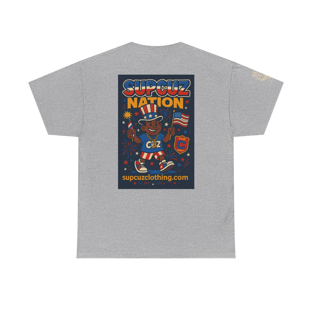 4th of July Launch Tee 1/6 - Unisex Heavy Cotton Tee