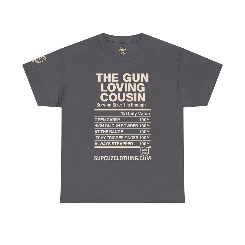 The Gun Loving Cousin - Unisex Heavy Cotton Tee (Multiple Colors)