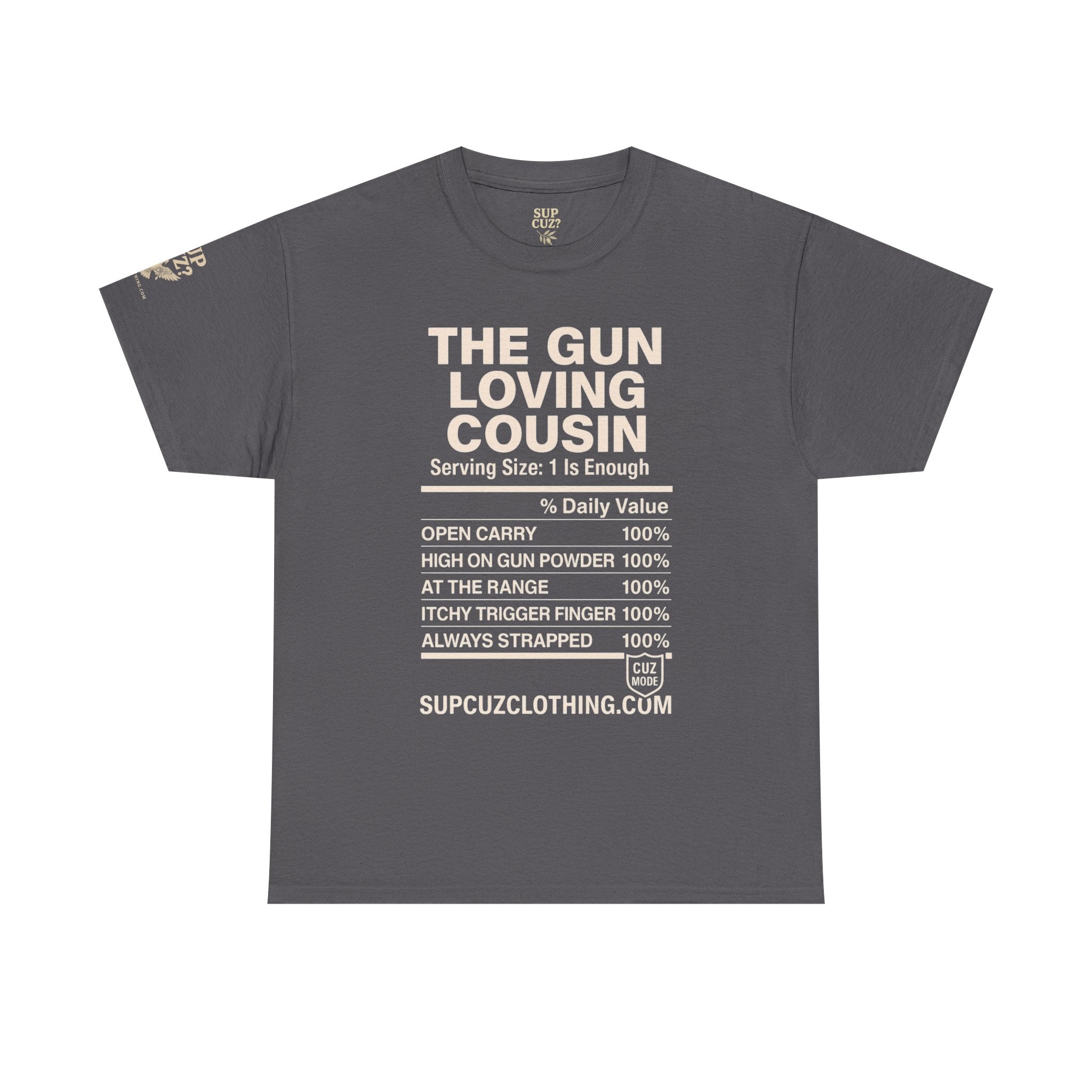 The Gun Loving Cousin - Unisex Heavy Cotton Tee (Multiple Colors)