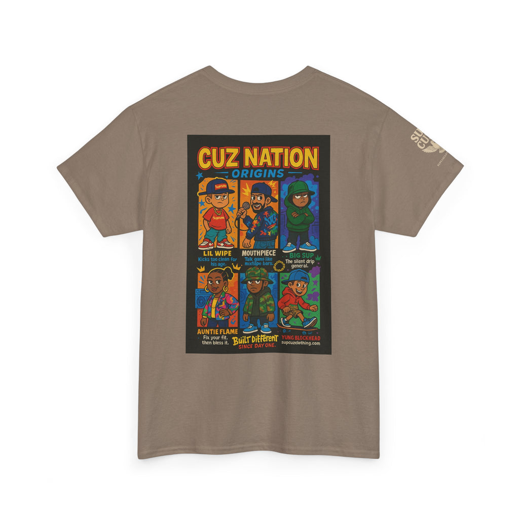 Cuz Nation Origins -  Unisex Heavy Cotton Tee