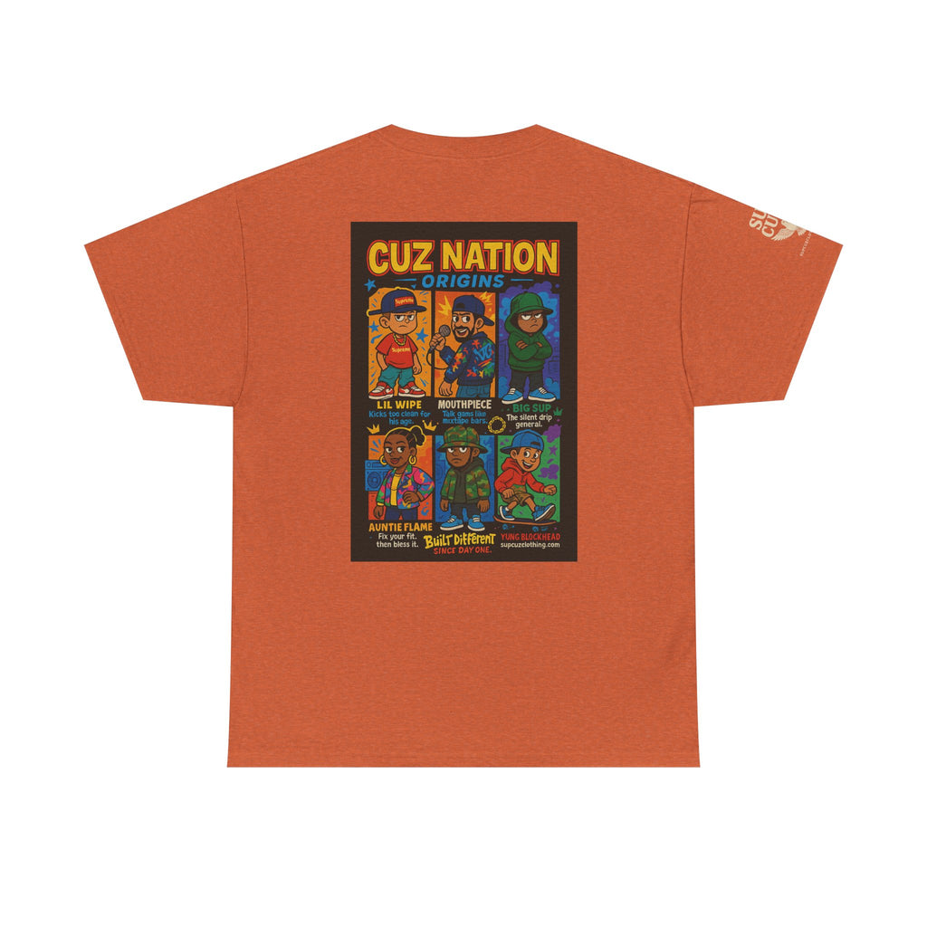 Cuz Nation Origins -  Unisex Heavy Cotton Tee