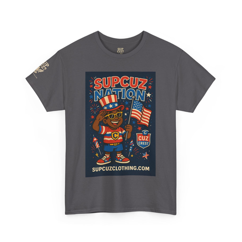 4th of July Launch Tee 2/6 - Unisex Heavy Cotton Tee