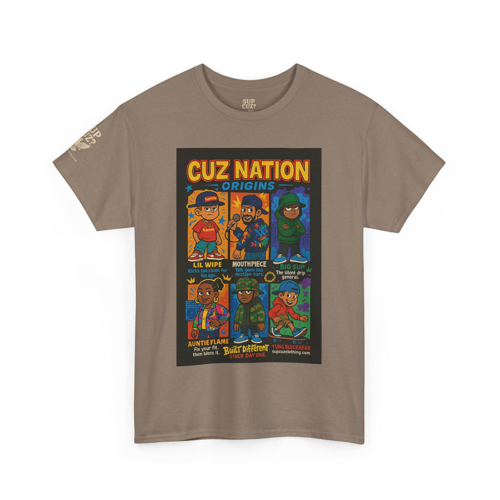Cuz Nation Origins -  Unisex Heavy Cotton Tee