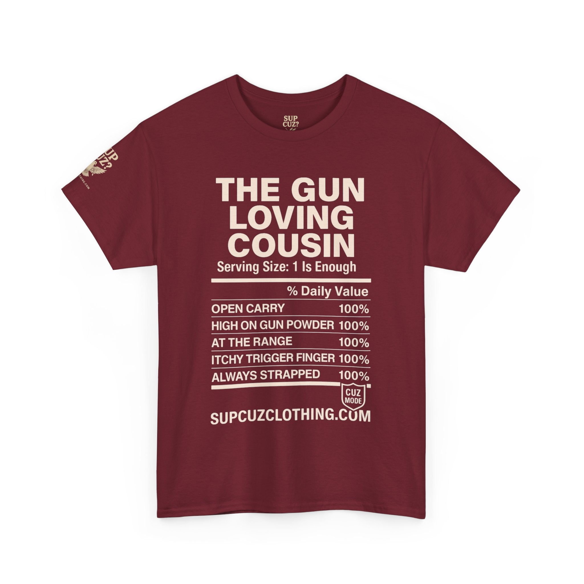 The Gun Loving Cousin - Unisex Heavy Cotton Tee (Multiple Colors)
