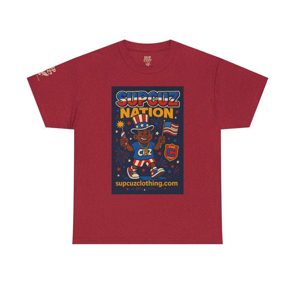 4th of July Launch Tee 1/6 - Unisex Heavy Cotton Tee