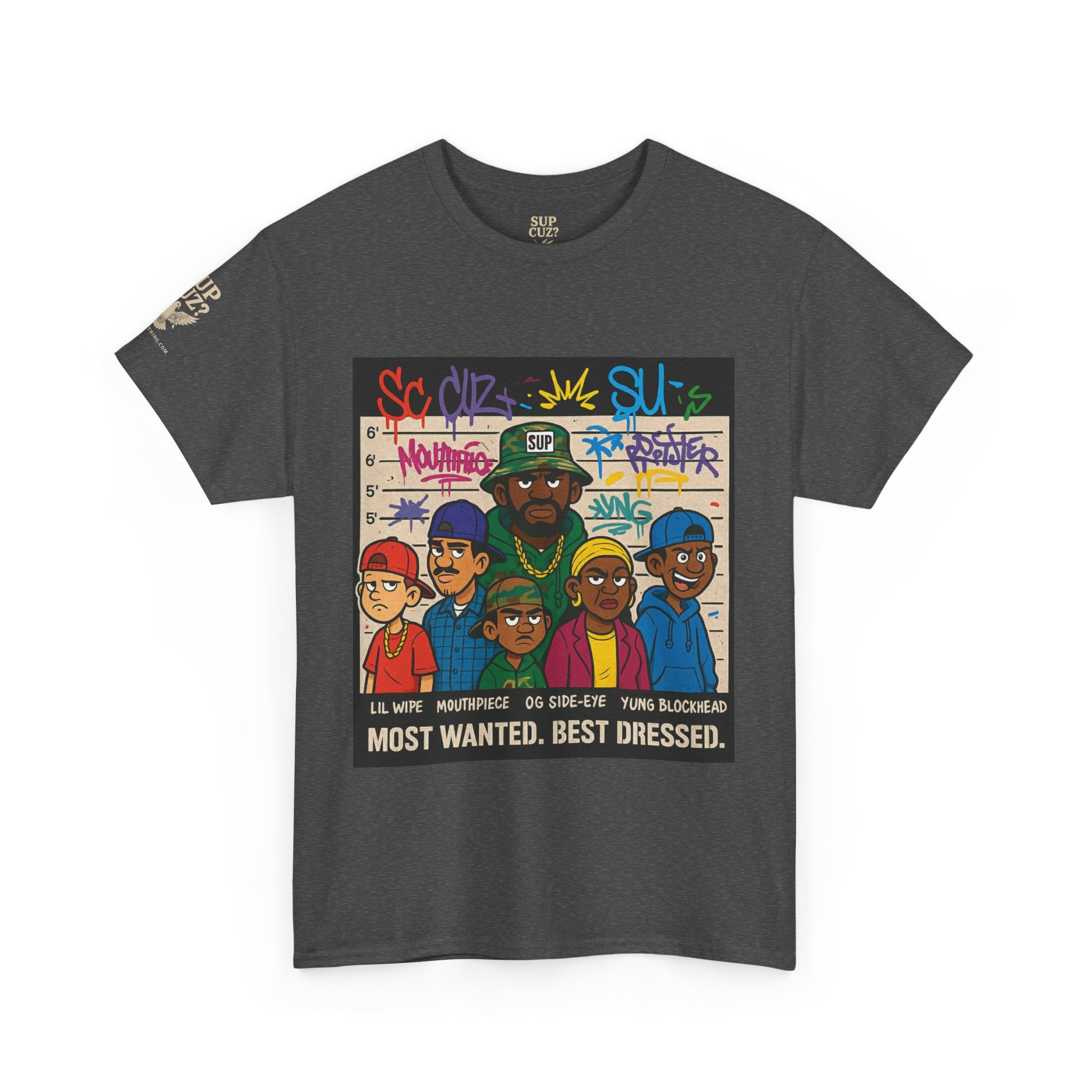 Cuz Crew Most Wanted -  Unisex Heavy Cotton Tee