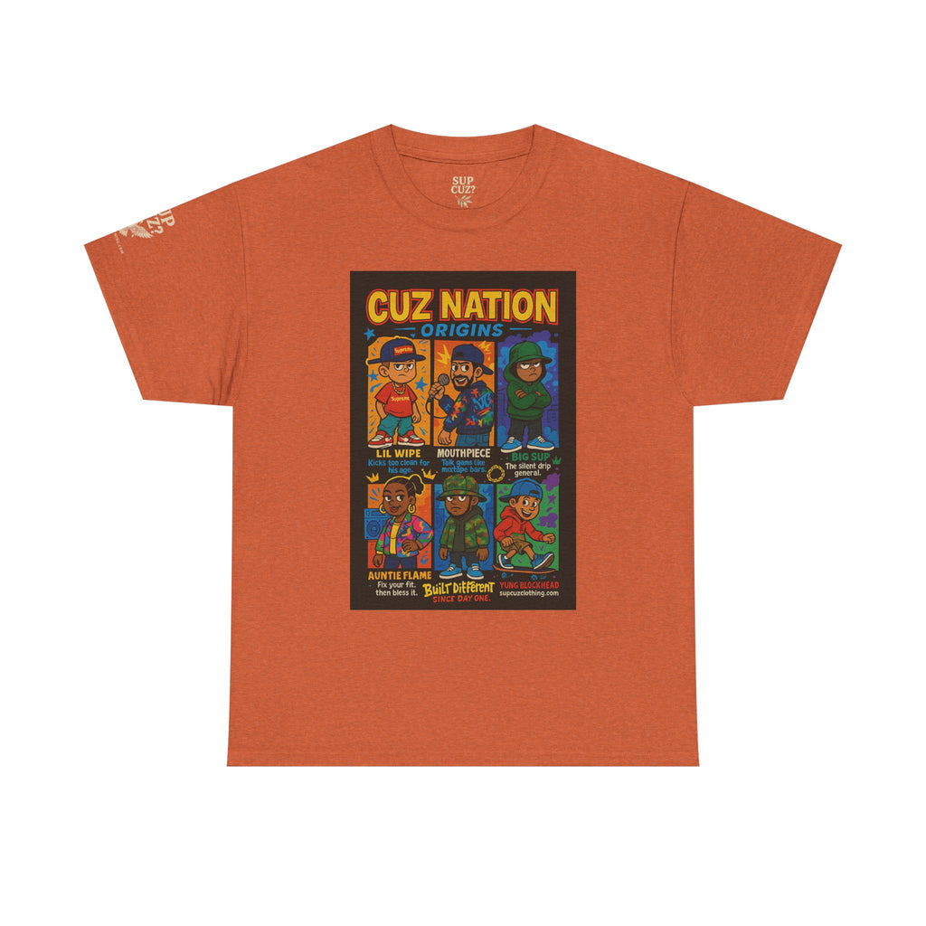 Cuz Nation Origins -  Unisex Heavy Cotton Tee
