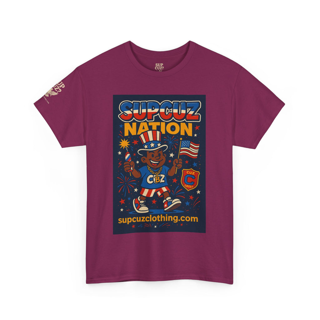 4th of July Launch Tee 1/6 - Unisex Heavy Cotton Tee
