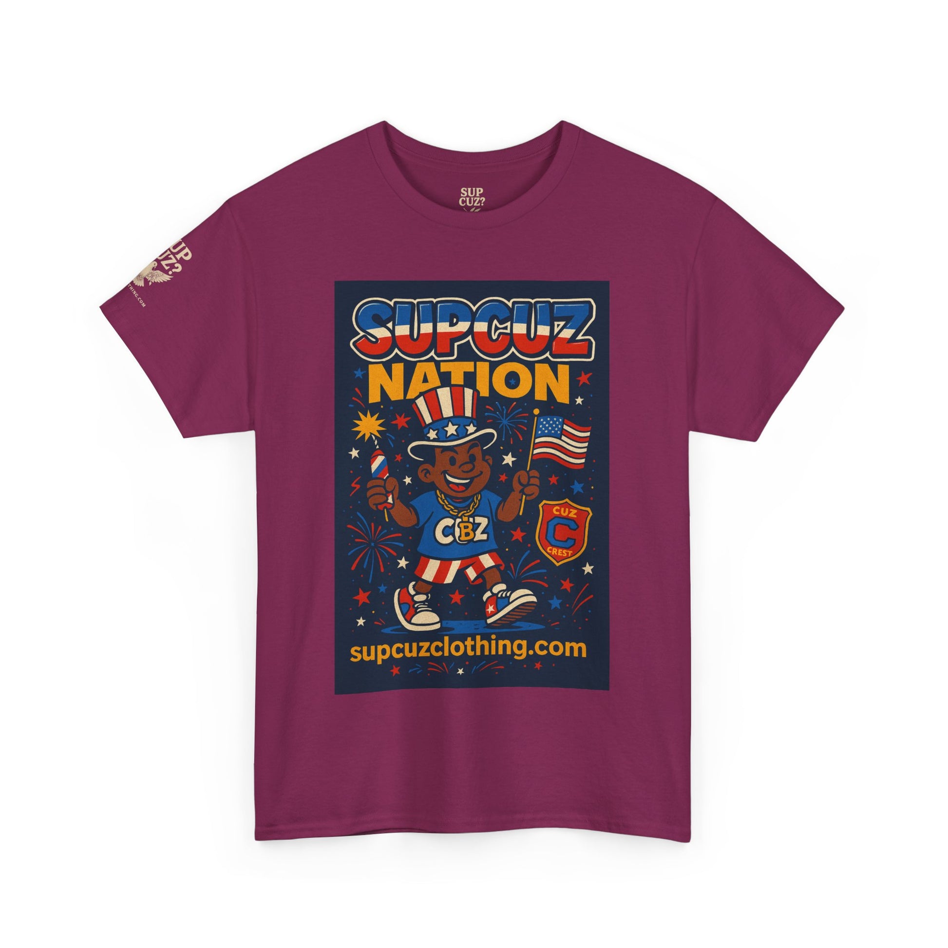 4th of July Launch Tee 1/6 - Unisex Heavy Cotton Tee