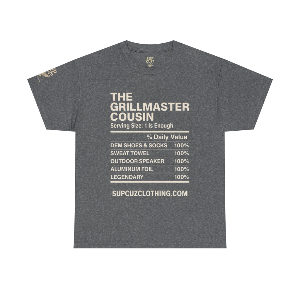 The Grillmaster Cousin - Unisex Heavy Cotton Tee (Multiple Colors)