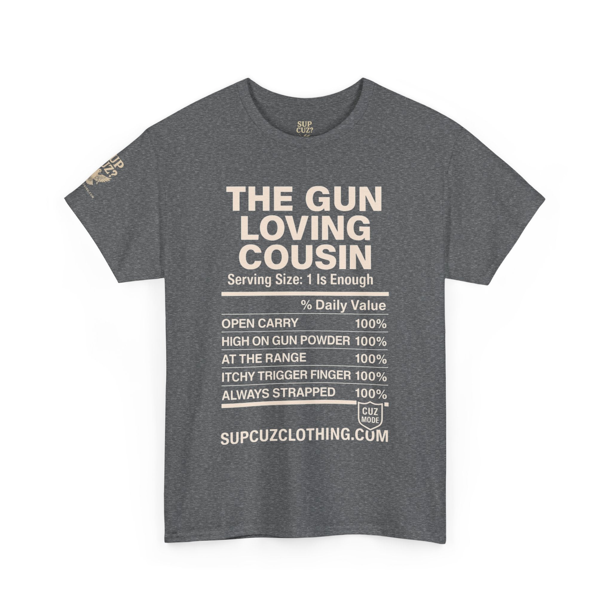 The Gun Loving Cousin - Unisex Heavy Cotton Tee (Multiple Colors)