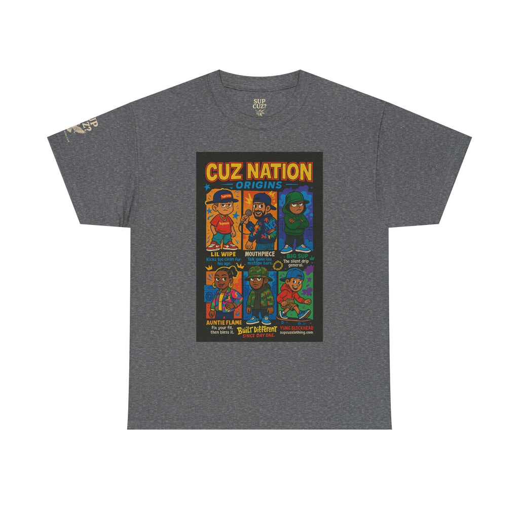 Cuz Nation Origins -  Unisex Heavy Cotton Tee