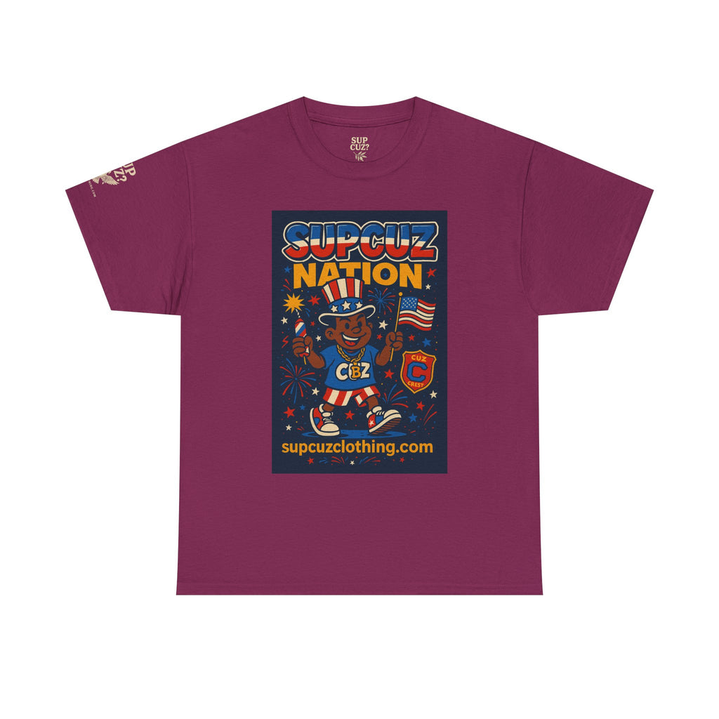 4th of July Launch Tee 1/6 - Unisex Heavy Cotton Tee