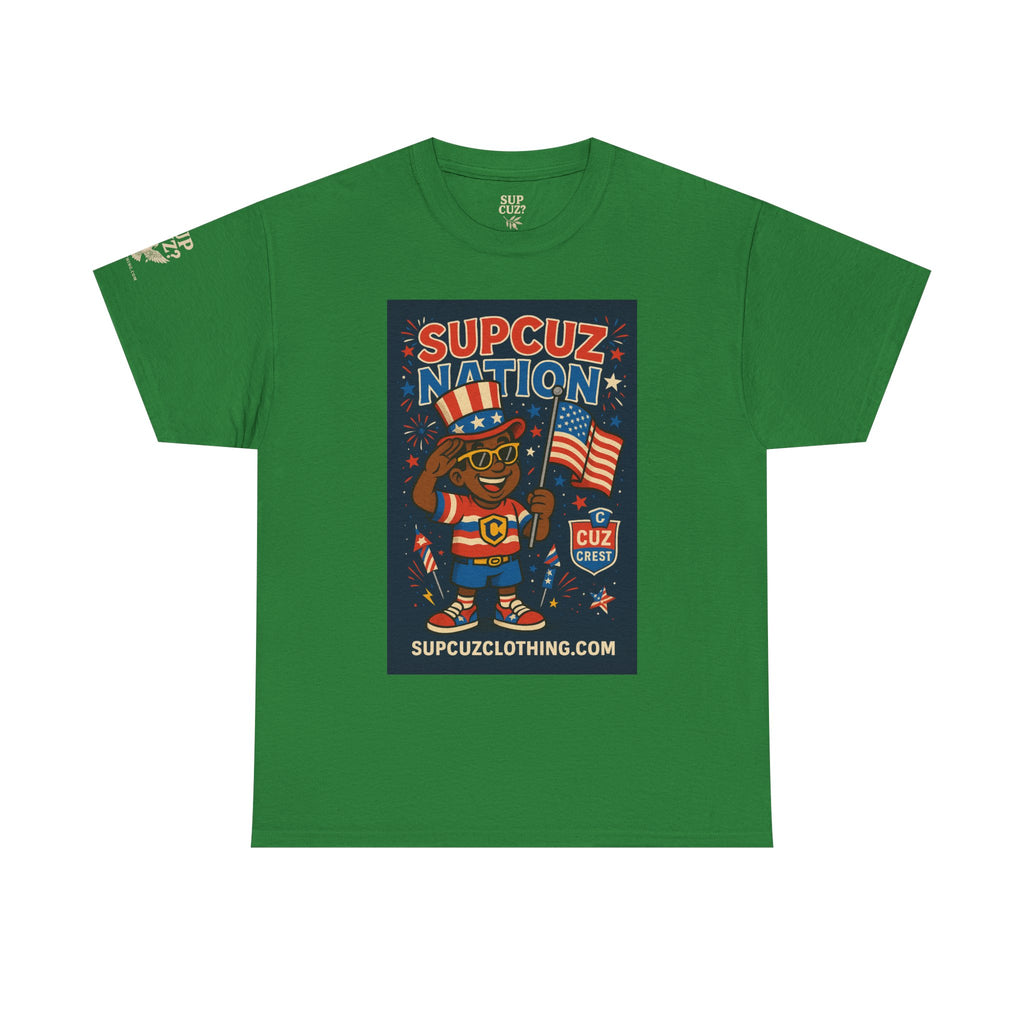 4th of July Launch Tee 2/6 - Unisex Heavy Cotton Tee