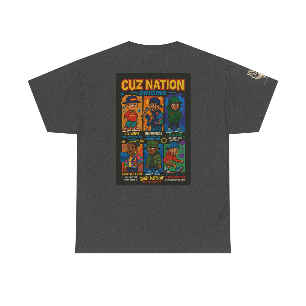 Cuz Nation Origins -  Unisex Heavy Cotton Tee