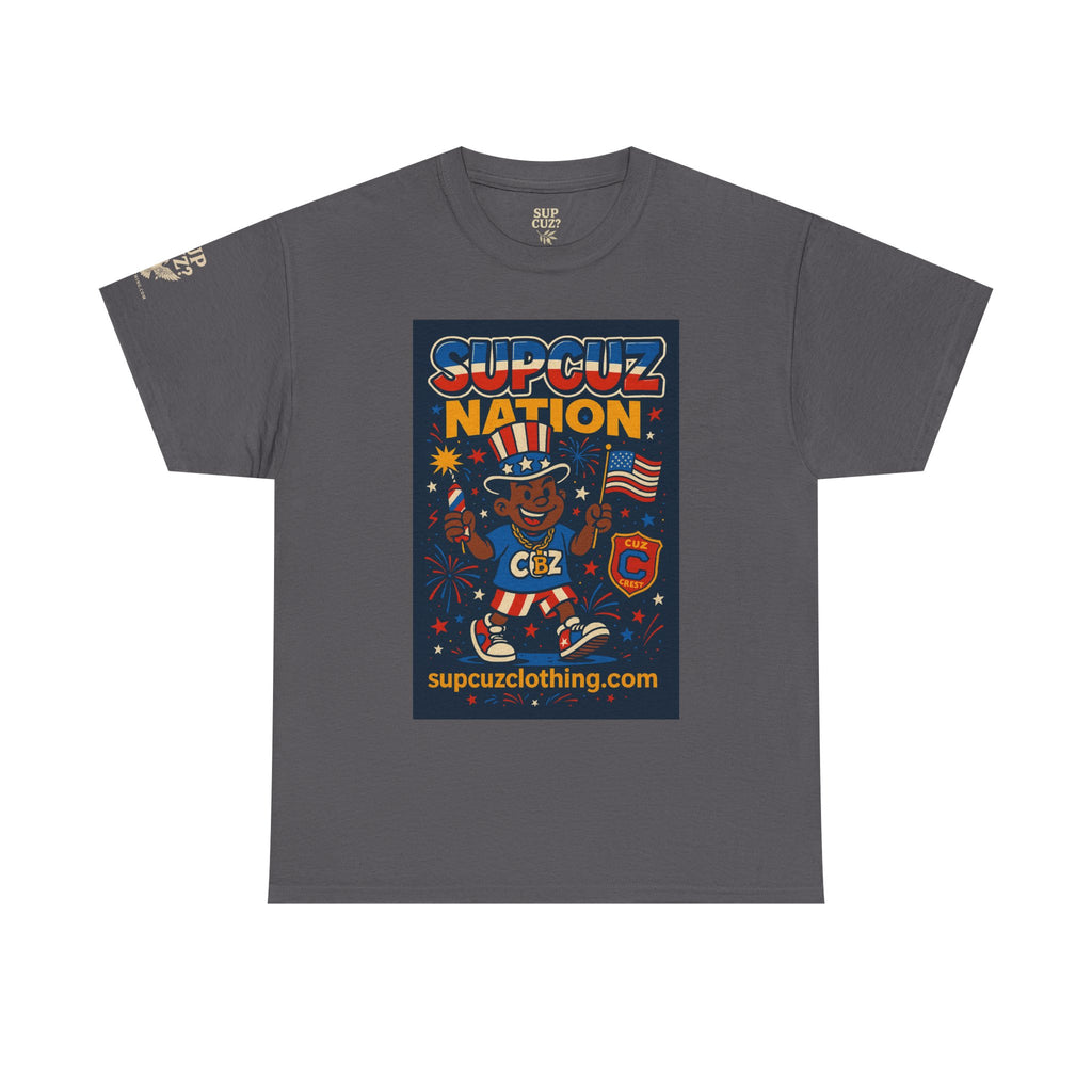 4th of July Launch Tee 1/6 - Unisex Heavy Cotton Tee