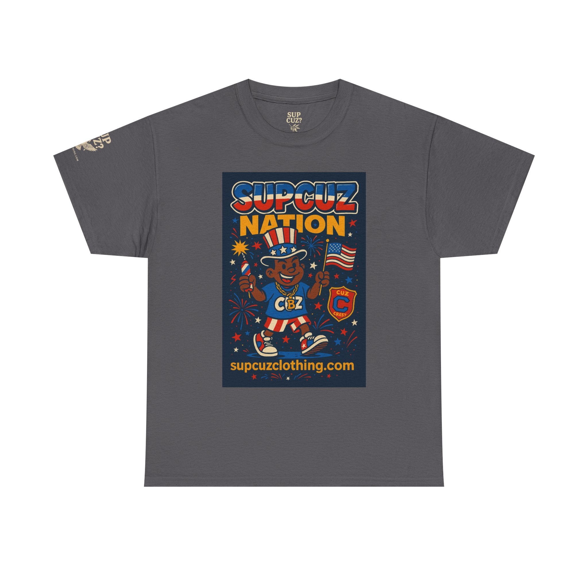 4th of July Launch Tee 1/6 - Unisex Heavy Cotton Tee