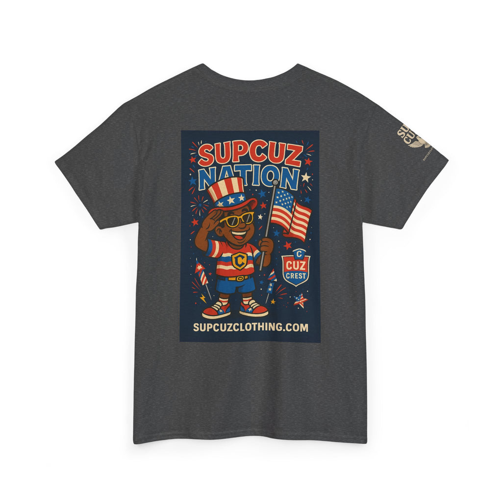 4th of July Launch Tee 2/6 - Unisex Heavy Cotton Tee