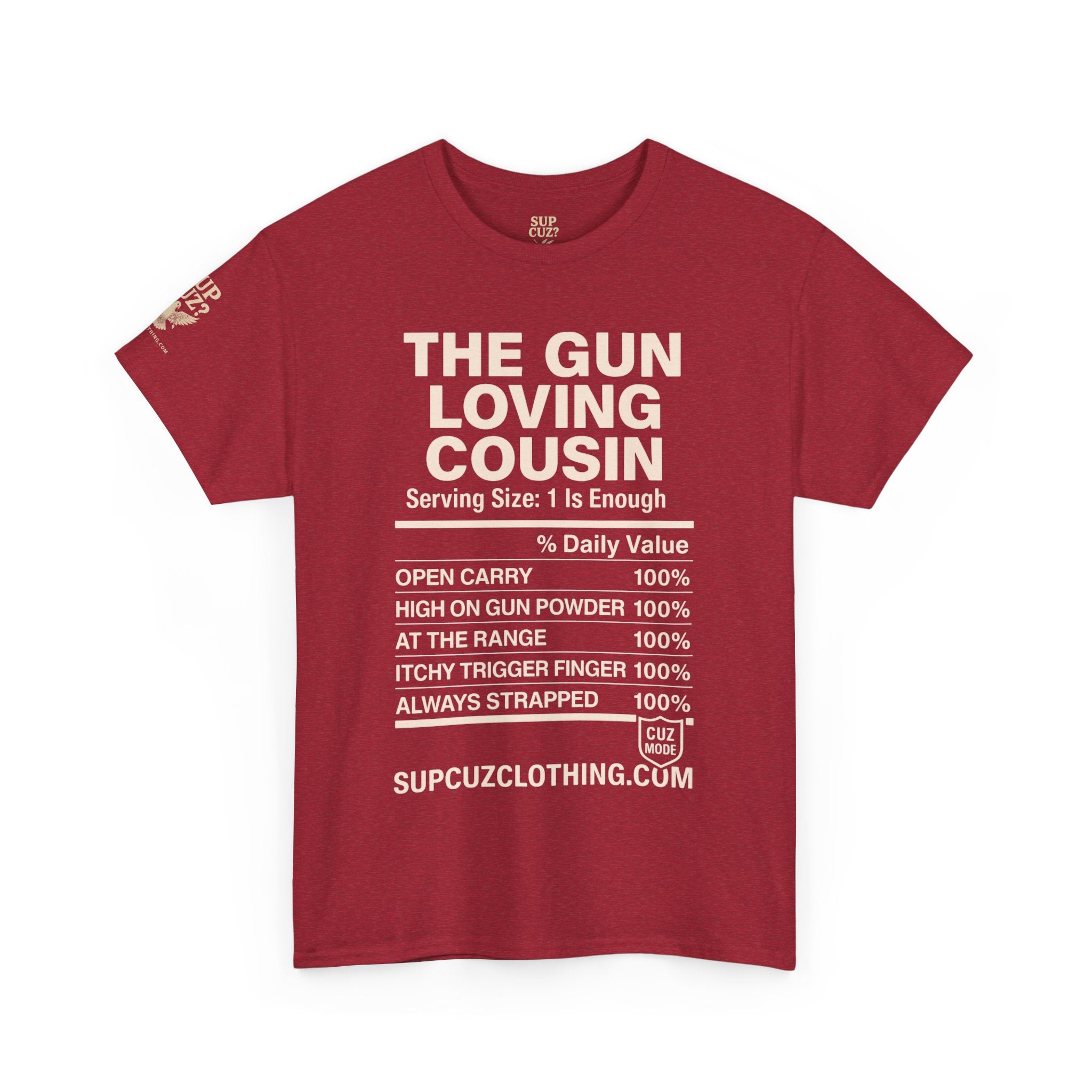 The Gun Loving Cousin - Unisex Heavy Cotton Tee (Multiple Colors)