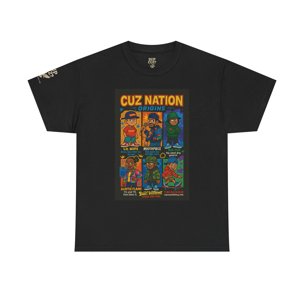 Cuz Nation Origins -  Unisex Heavy Cotton Tee