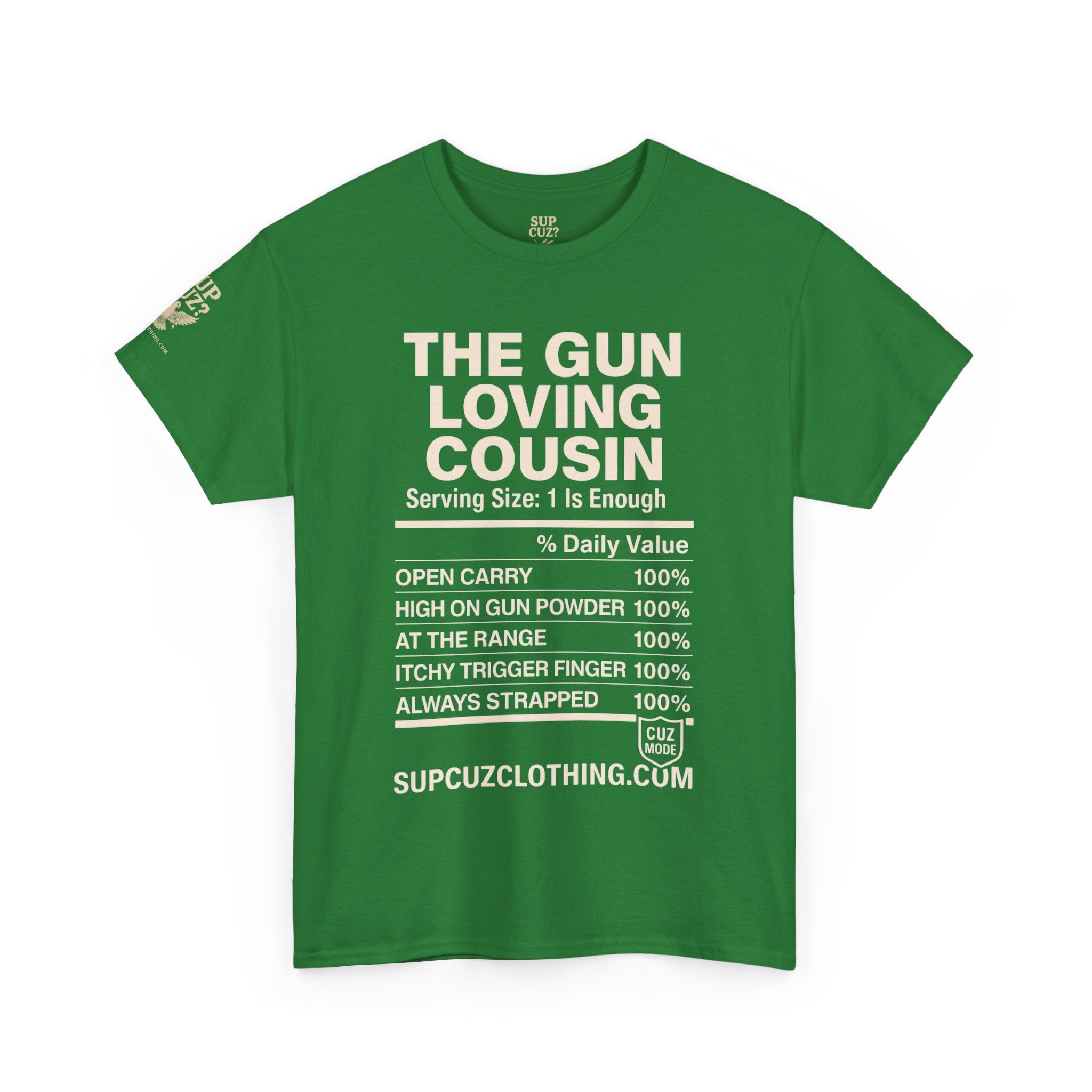 The Gun Loving Cousin - Unisex Heavy Cotton Tee (Multiple Colors)