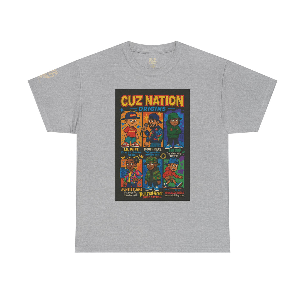 Cuz Nation Origins -  Unisex Heavy Cotton Tee