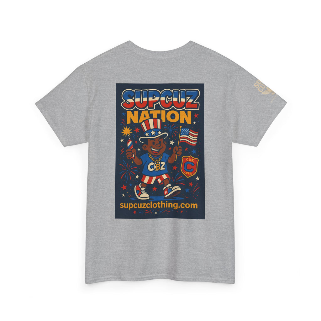 4th of July Launch Tee 1/6 - Unisex Heavy Cotton Tee