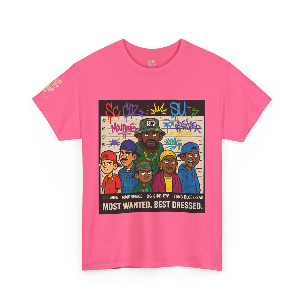 Cuz Crew Most Wanted -  Unisex Heavy Cotton Tee