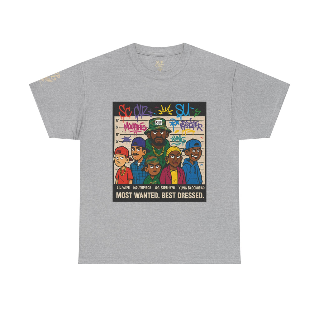 Cuz Crew Most Wanted -  Unisex Heavy Cotton Tee