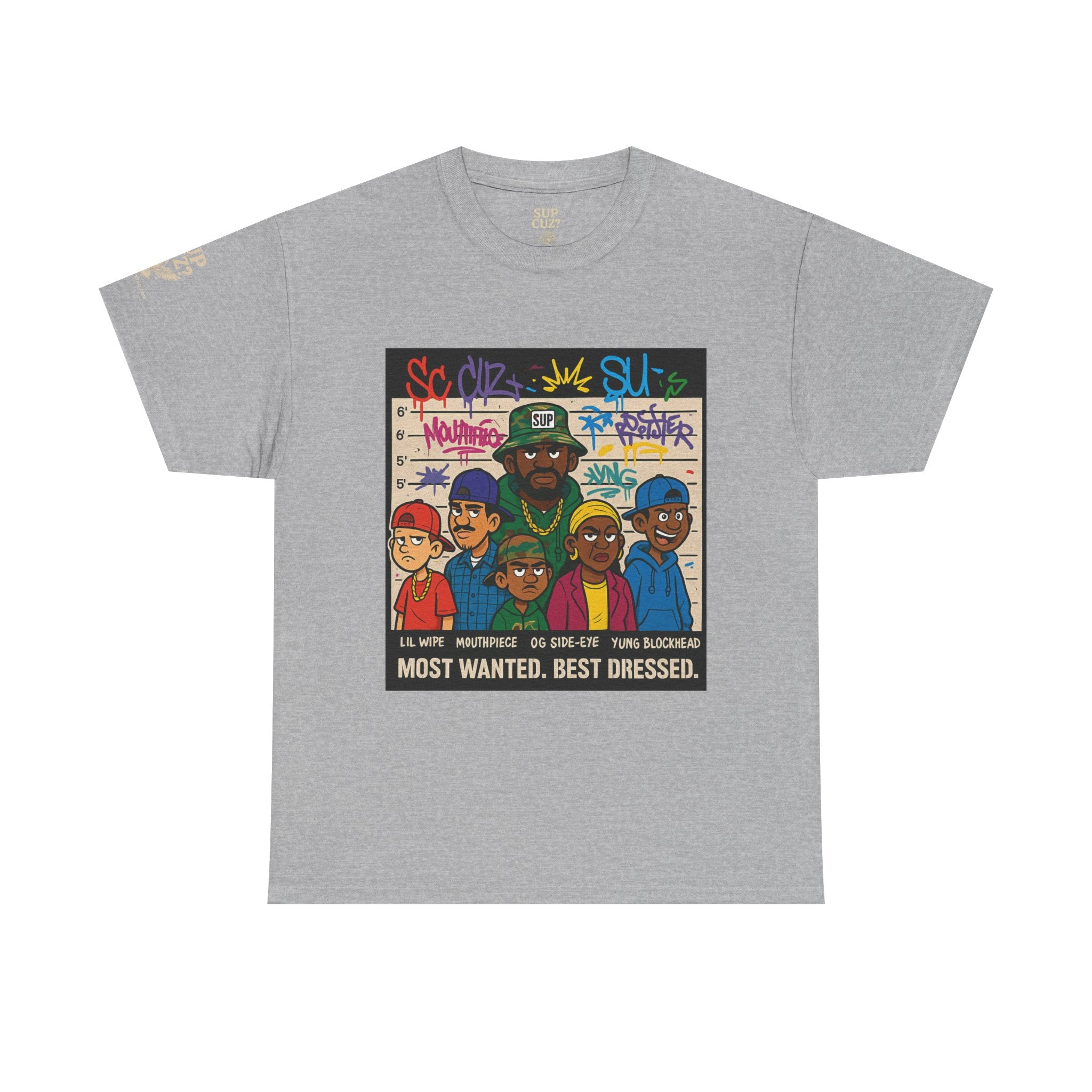 Cuz Crew Most Wanted -  Unisex Heavy Cotton Tee