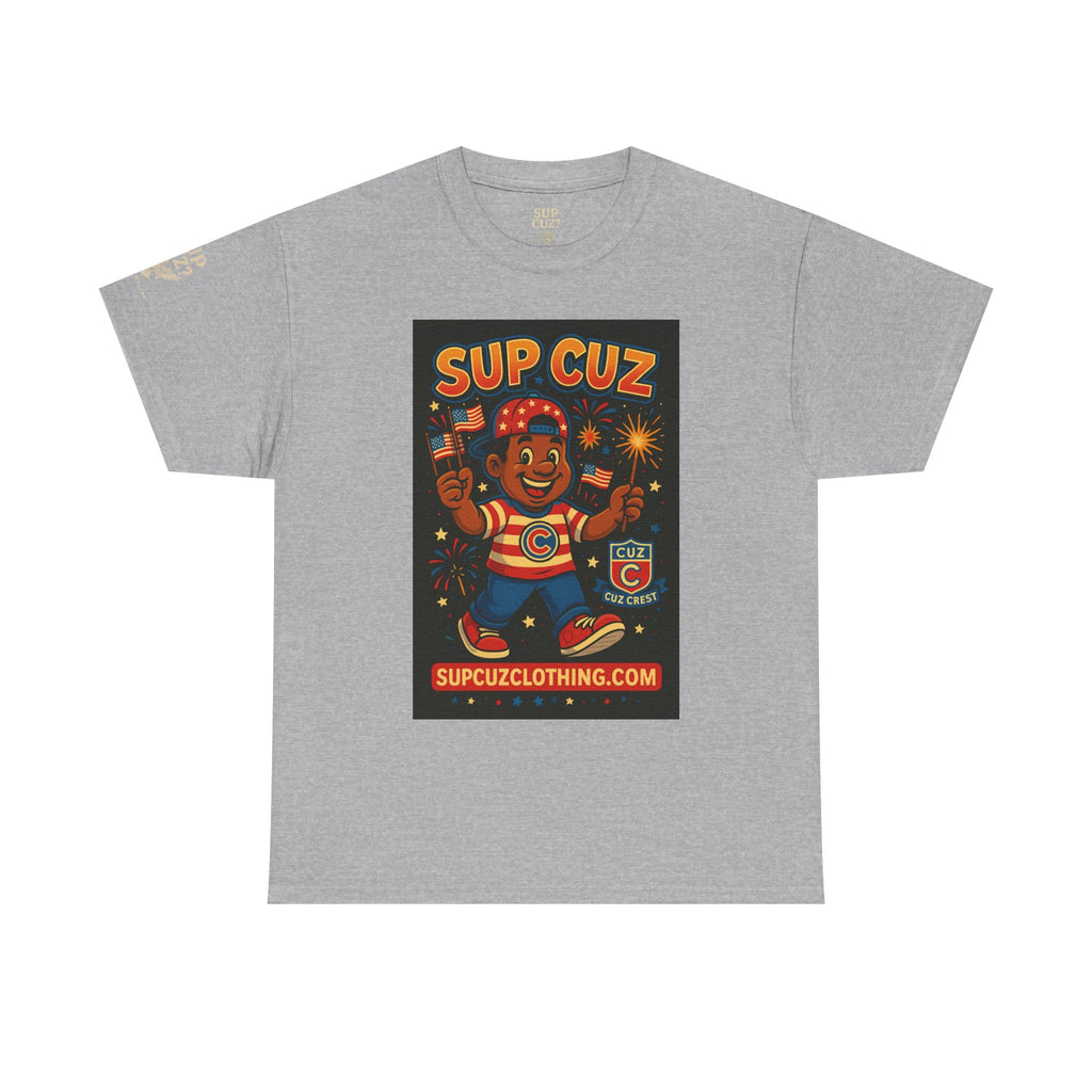 4th of July Launch Tee 3/6 - Unisex Heavy Cotton Tee