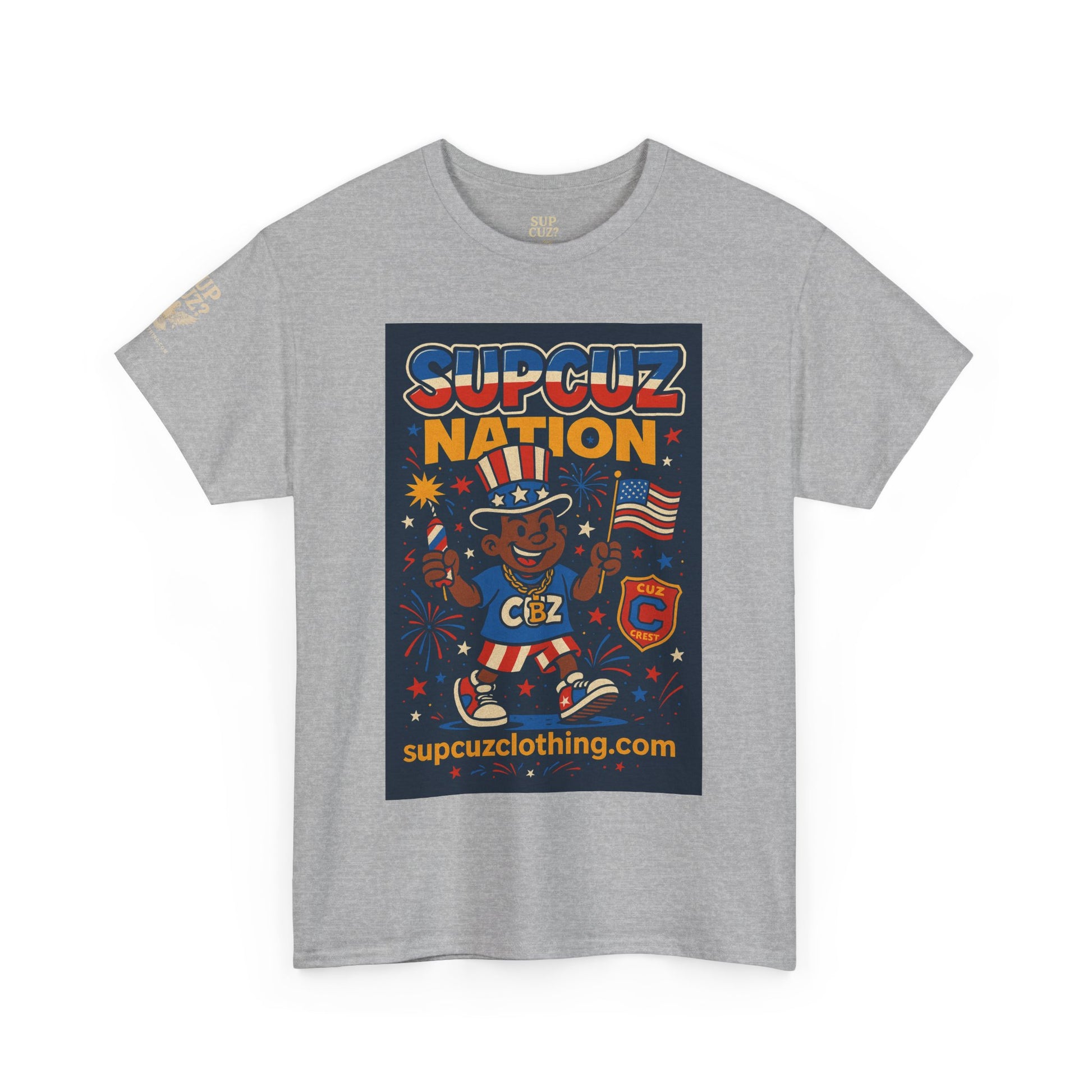 4th of July Launch Tee 1/6 - Unisex Heavy Cotton Tee