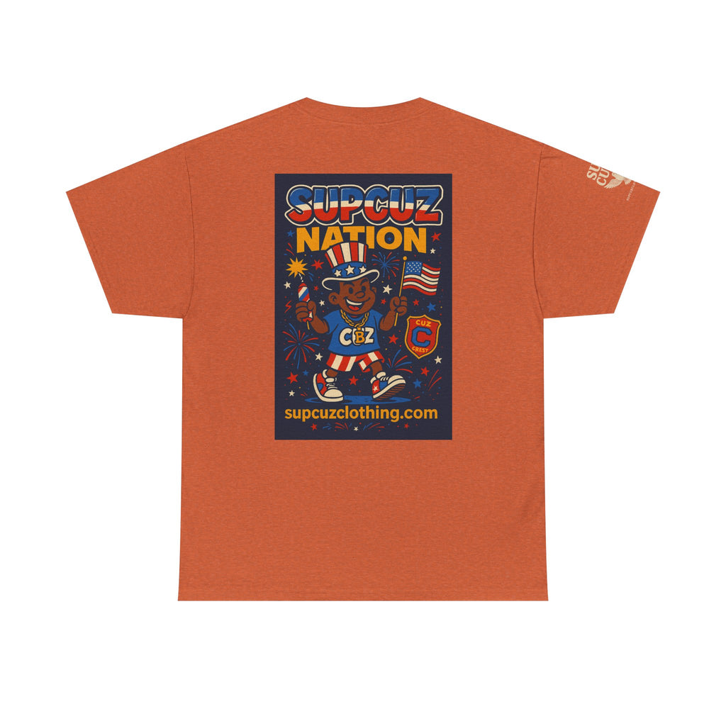 4th of July Launch Tee 1/6 - Unisex Heavy Cotton Tee