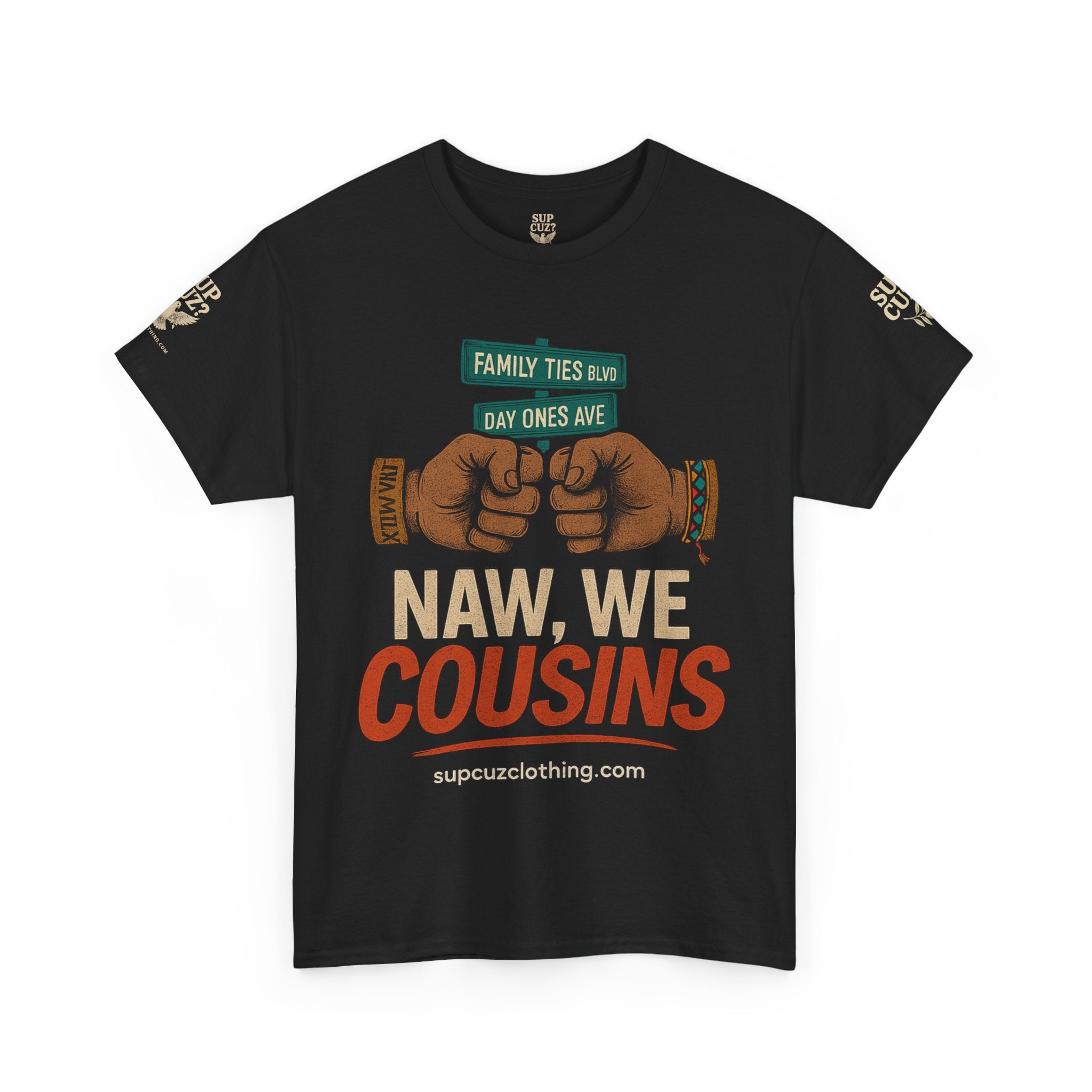 Naw We Cousins - Unisex Heavy Cotton Tee