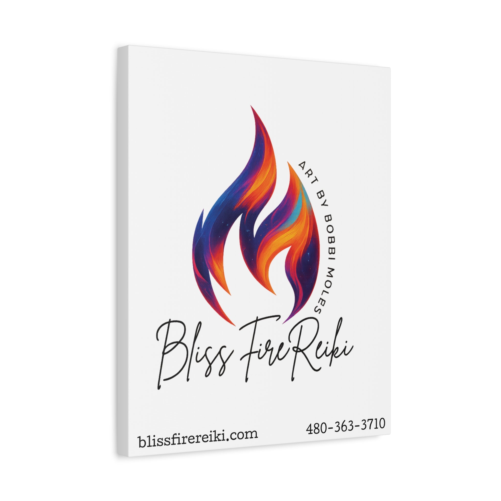 Colorful Flame Canvas Art, Fire Reiki Wall Decor, Meditation Space Decor, Vibrant Spiritual Gift, Home Decor, Unique Artwork