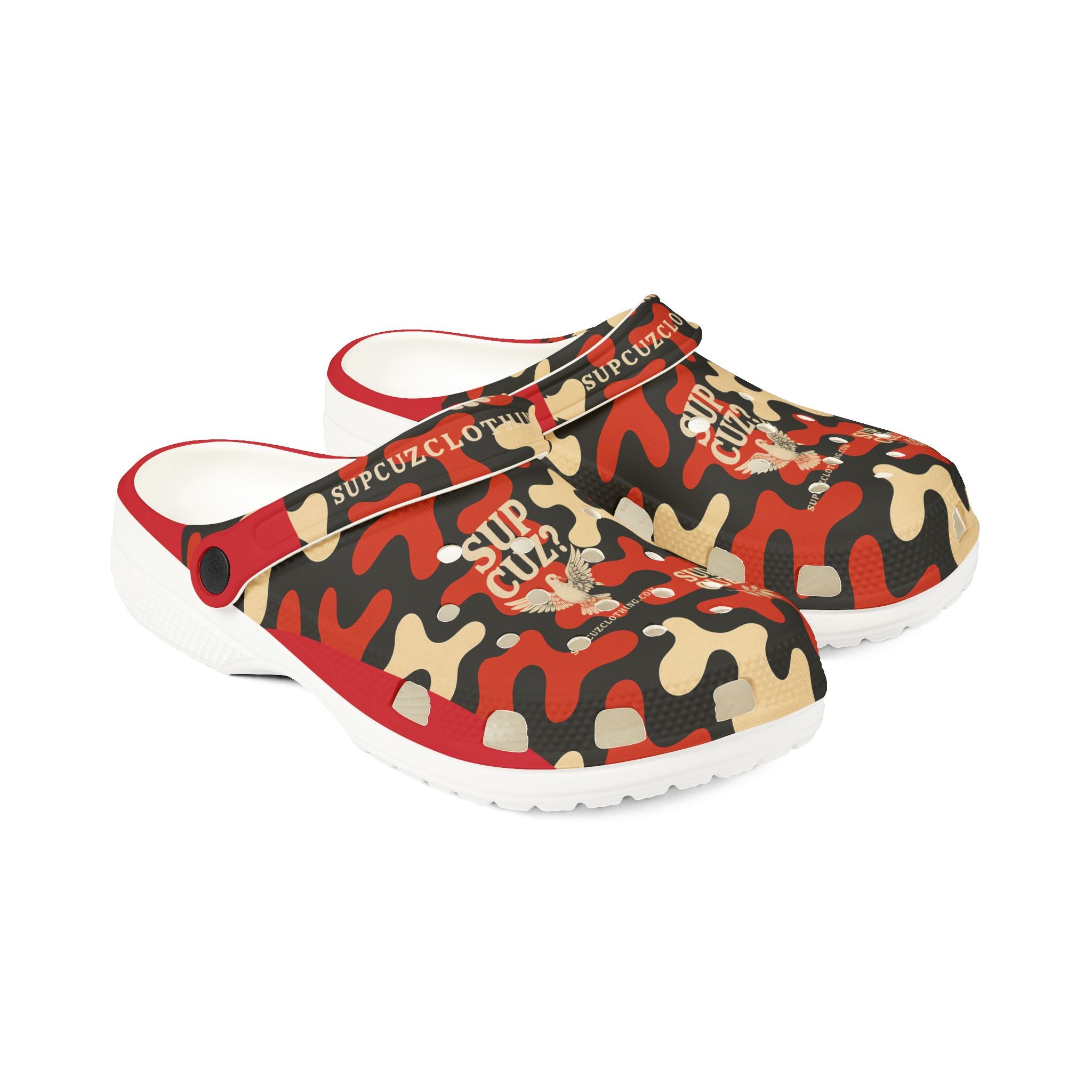 Camo Sup Cuz?  Clogs