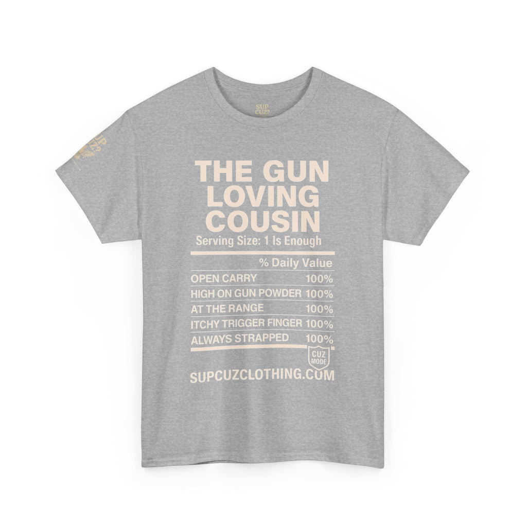 The Gun Loving Cousin - Unisex Heavy Cotton Tee (Multiple Colors)