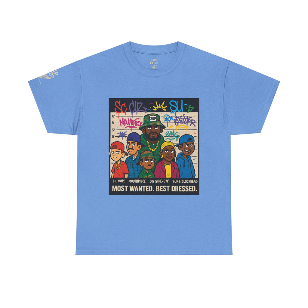 Cuz Crew Most Wanted -  Unisex Heavy Cotton Tee